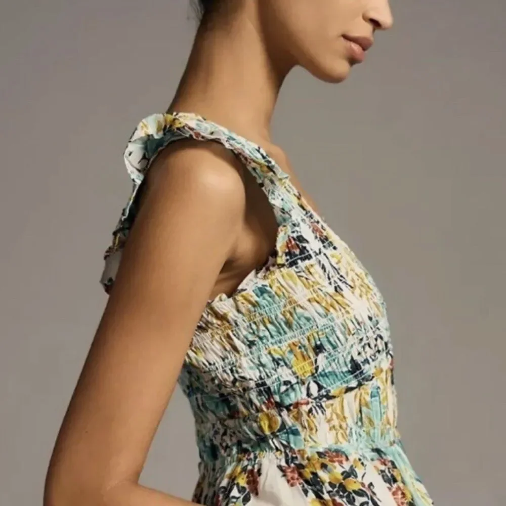 Anthropologie The Peregrine Smock Midi Dress - Picture 3 of 7